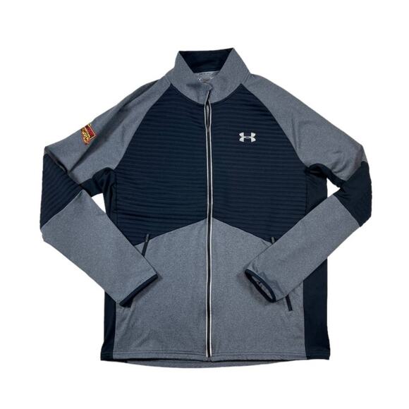 Under Armour Fleece Jacket in Gray/Black | Size L - Picture 1 of 3